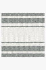 Marina Stripe Grey Outdoor Rug