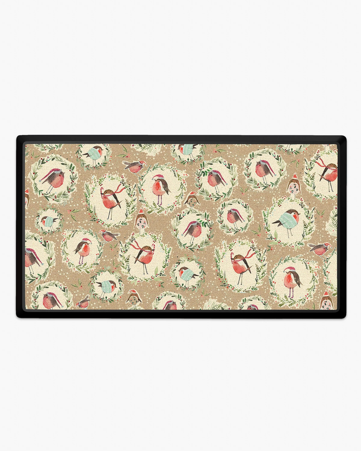 Holiday Robbins Natural Large Doormat