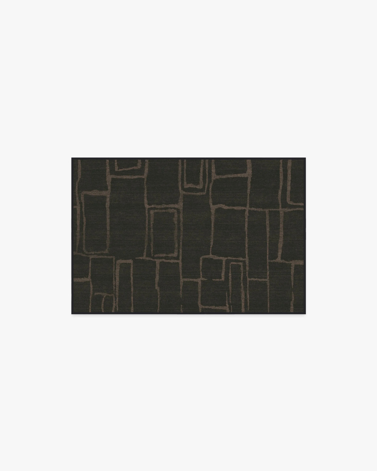 Alsace Soft Black Flatwoven Rug by Nina Takesh