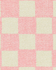Let's Play Checkers Pink Rug