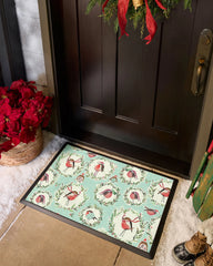 Holiday Robbins Sage Doormat