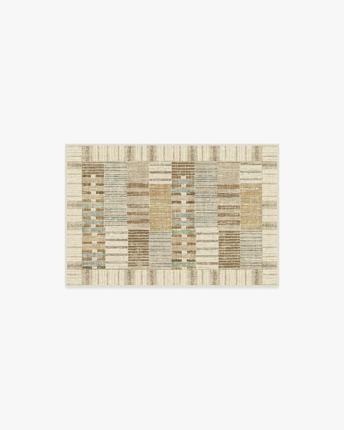 Selene Neutral Multicolor Flatwoven Rug by Architectural Digest