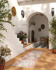 Rosalee Red Multicolor Outdoor Rug