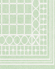 Palm Beach Powder Sage Flatwoven Rug by Gray Malin