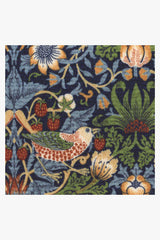 Strawberry Thief Minor Indigo Doormat by Morris & Co.