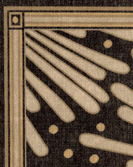 Gatsby Black & Gold Flatwoven Rug by Jonathan Adler