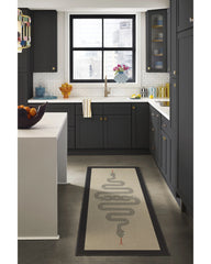 Venom Neutral Flatwoven Rug by Jonathan Adler