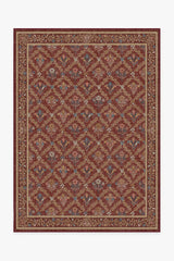 Bellflowers Amber Red Rug by Morris & Co.