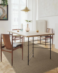 Burlap Solid Sand Re-Jute Rug