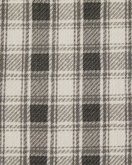 Bailey Plaid Charcoal & Cream Woven Bolster Pet Bed
