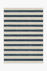 Sumi Sailor Stripe Navy Flatwoven Rug