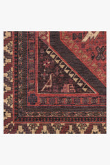 Zareen Scarlet Red Flatwoven Rug