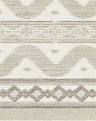Ava Ikat Beige Flatwoven Rug by Mrs. Alice