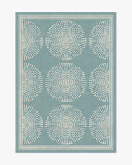 Santorini Blue Flatwoven Rug by Jonathan Adler