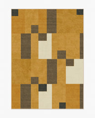 Corso Ochre Flatwoven Rug by The Local Project