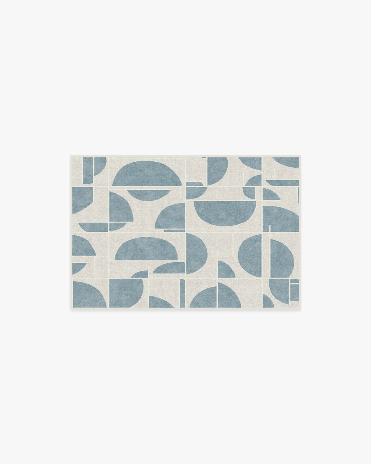 Lune Slate Blue Flatwoven Rug by Nina Takesh