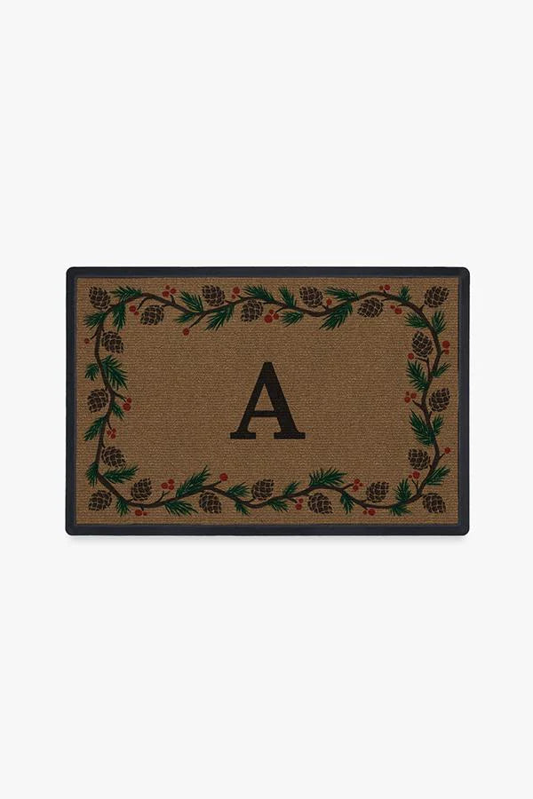 Winter Woods Monogram Doormat