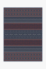 Fair Isle Red Flatwoven Rug