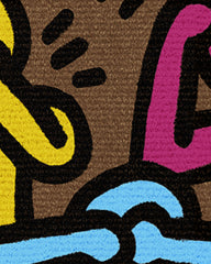 No Evil Multicolor Doormat by Keith Haring