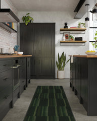 London Olive & Green Flatwoven Rug by Michael Michalsky