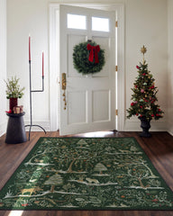 Elwood Forest Green Flatwoven Rug