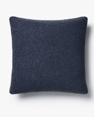 Navy Boucle Throw Pillow