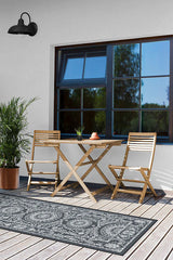 Fontaine Black Outdoor Rug