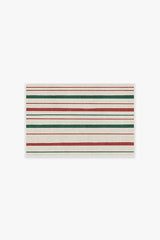 Hudson Stripe Red & Green Rug