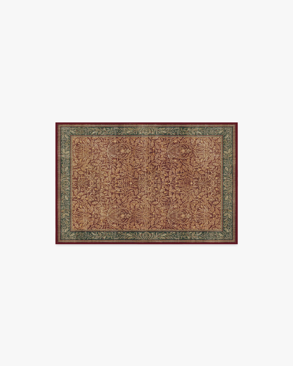 Acorn Amber Red Flatwoven Rug by Morris & Co.