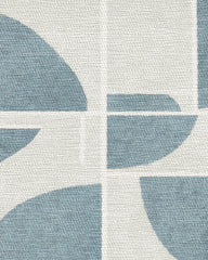 Lune Slate Blue Flatwoven Rug by Nina Takesh