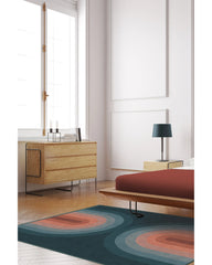 Absida Teal Flatwoven Rug