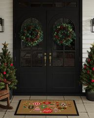 Festive Ornaments Joy Large Doormat