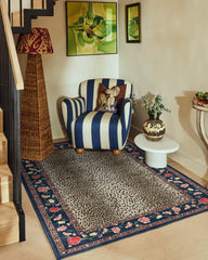 Kensington Sapphire & Brown Rug by RIXO