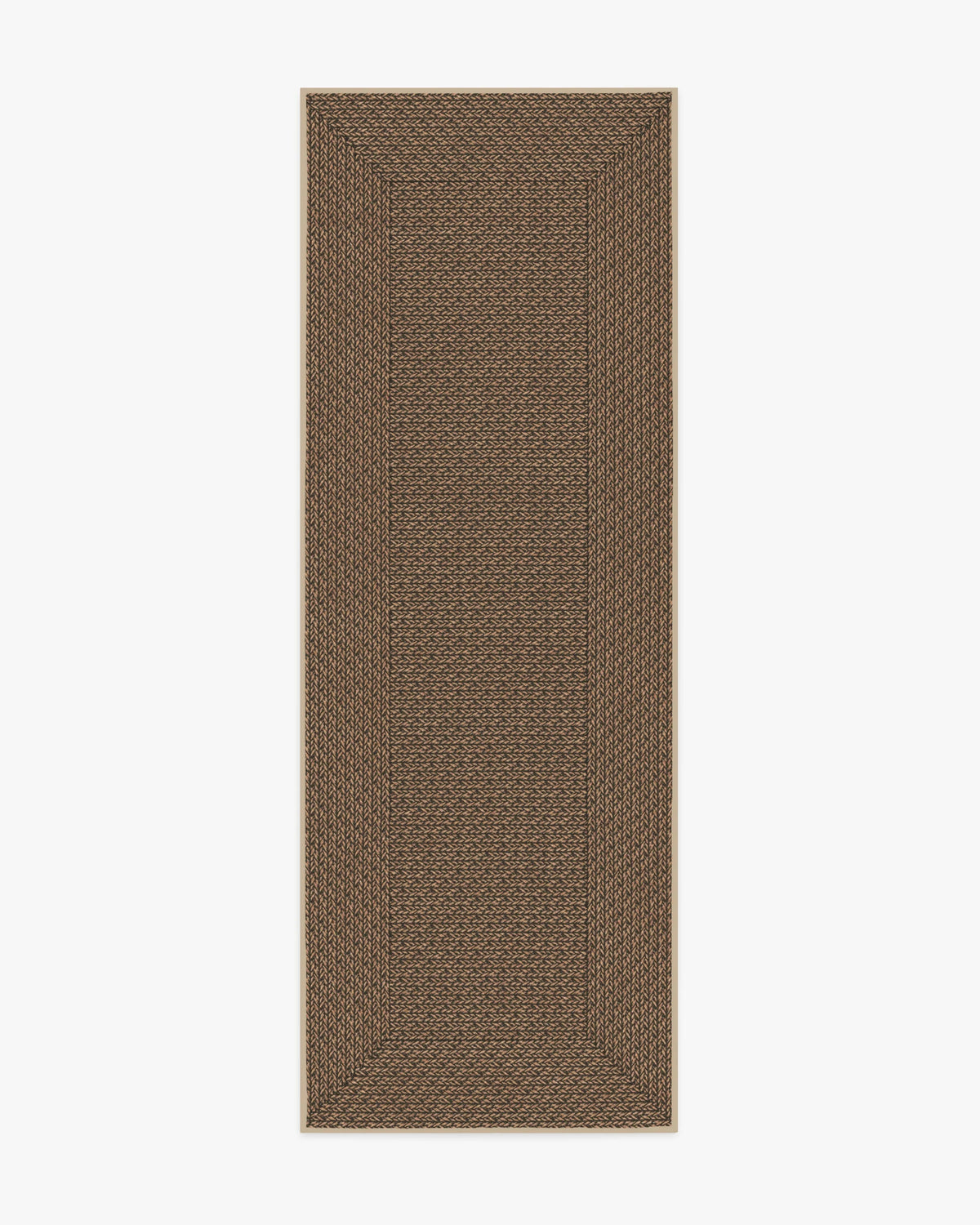 Border Braid Sand Re-Jute Rug