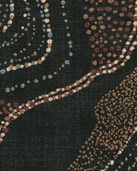 Adorned Black Multicolor Flatwoven Rug by Malene Barnett