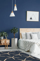 Starfish Navy Flatwoven Rug