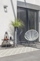 Varia Trellis Stone Outdoor Rug