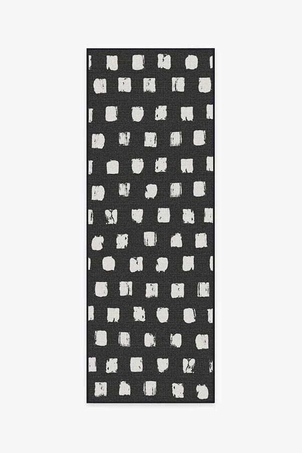 Cobblestone Black Outdoor Rug