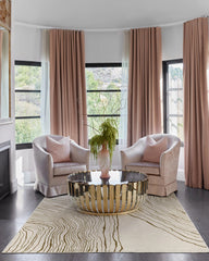 Seine Camel & Ivory Flatwoven Rug by Nina Takesh