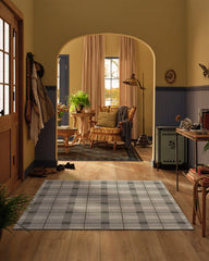 Piper Plaid Grey Rug