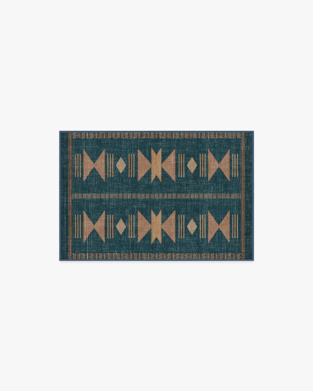 Lark Blue & Rose Rug