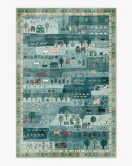 Alder Soft Blue Rug