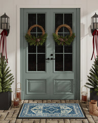 Kira Delft Blue Large Doormat