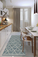 Mickey Trellis Slate Flatwoven Rug