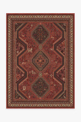 Zareen Scarlet Red Flatwoven Rug