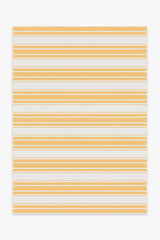 Marina Stripe Yellow Outdoor Rug