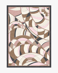 Portobello Road Soft Pink & Black Rug by RIXO