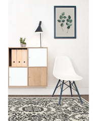 Delphina Black & White Flatwoven Rug