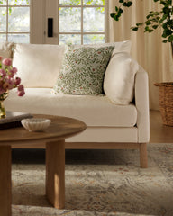 Waverly Natural & Green Woven Throw Pillow