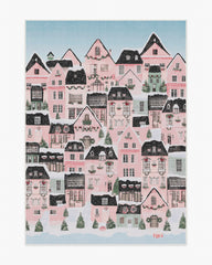 Noelle Village Pink Flatwoven Rug